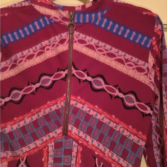 Free People [ Small ] Stella Graphic Boho A-Line Mini Dress in Purple - Picture 8 of 9